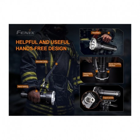 Linterna Fénix LR80R Super Brillante 18.000 lúmenes y 1.130 metros para búsqueda