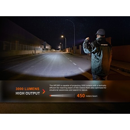 Linterna recargable de alto desempeño Fenix WF26R