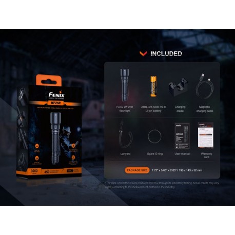 Linterna recargable de alto desempeño Fenix WF26R