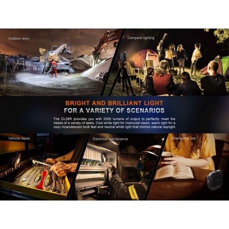 Linterna exterior multifuncional Fenix CL28R