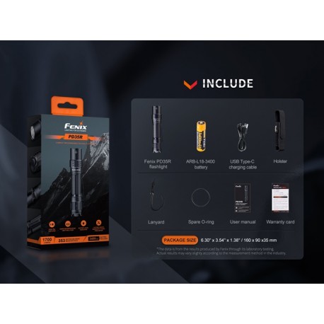 Linterna táctica Fenix PD35R (Recargable)