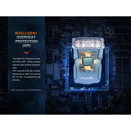 Linterna E03R V2.0 - 500 lúmenes