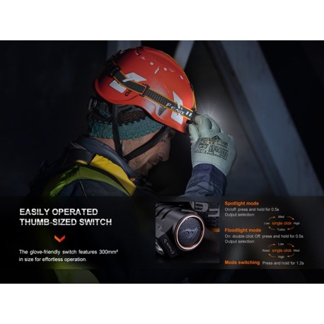 Frontal Fénix HM71R - 2700 lúmenes y recargable