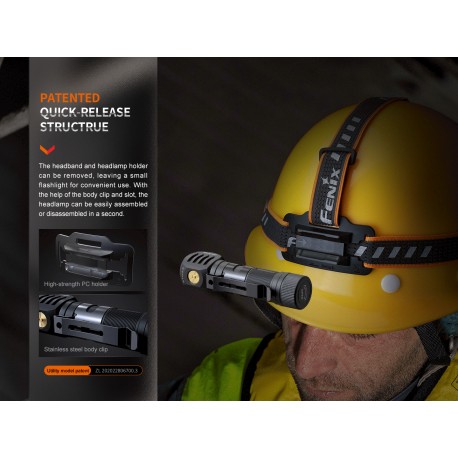 Frontal HM61R V2.0 1600 lúmenes (luz roja y blanca)