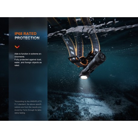 Frontal HM61R V2.0 1600 lúmenes (luz roja y blanca)