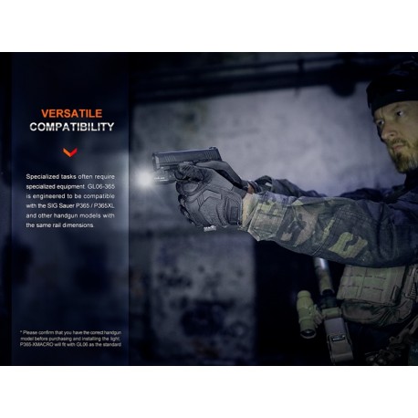 Linterna táctica Fenix GL06 - Para pistolas de bolsillo