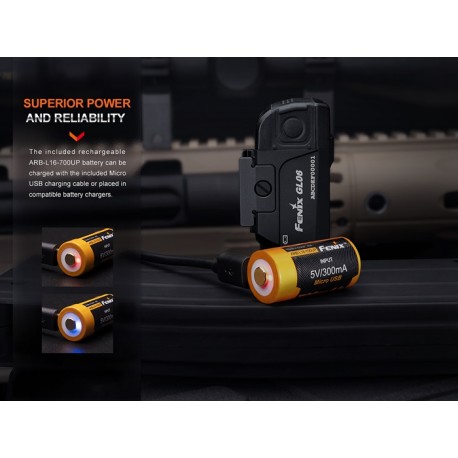 Linterna táctica Fenix GL06 - Para pistolas de bolsillo