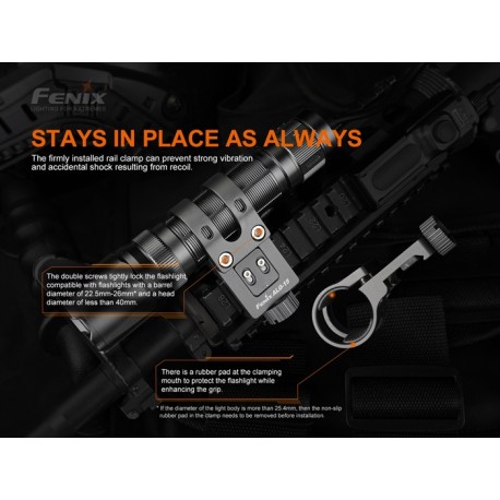 Anillo abrazadera Fenix ALG-15 para riel Picatinny