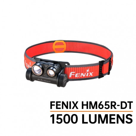 Frontal Fénix HM65R-DT (Negro) - 1500 Lúmenes / Incluye batería