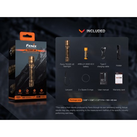 Fenix TK20R UE Desert Camo - 2800 lúmenes