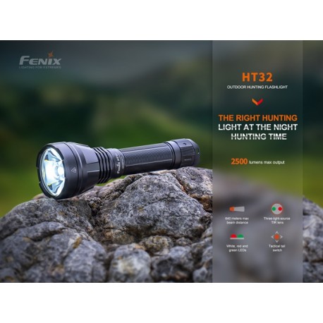 Linterna de Caza Fenix HT32 - 2500 lúmenes