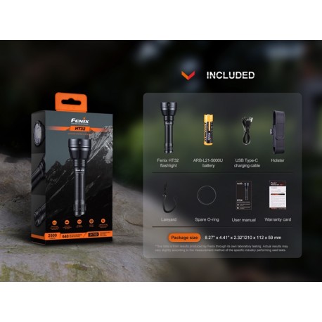 Linterna de Caza Fenix HT32 - 2500 lúmenes