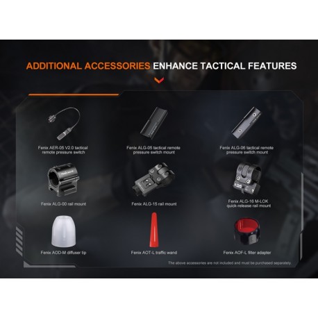 Linterna táctica Fénix TK22R - 3200 lúmenes