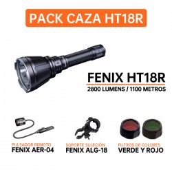 Pack para Caza incluye la Linterna HT18, pulsador remoto y soportes montaje arma