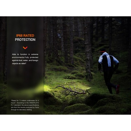 Frontal Fénix HM62-T (Negro) - 1200 Lúmenes para trail running