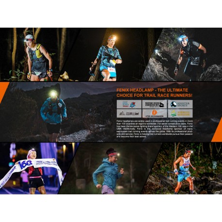 Frontal Fénix HM62-T (Negro) - 1200 Lúmenes para trail running