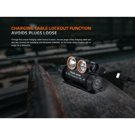 Frontal Fénix HM75R - 1600 lúmenes para alto rendimiento (Fabricada en magnesio)