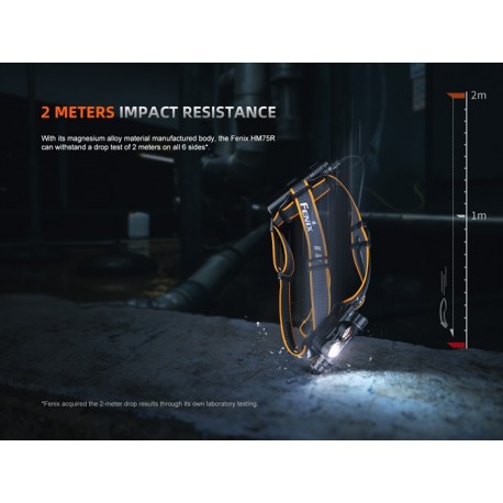 Frontal Fénix HM75R - 1600 lúmenes para alto rendimiento (Fabricada en magnesio)