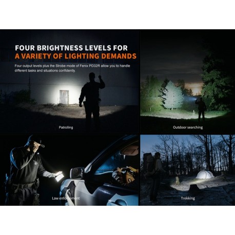 Fénix PD32R - 1400 lúmenes, compacta y recargable