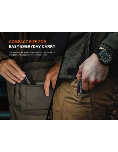 Linterna Fenix E12 V3.0 - 200 Lúmenes (1 Pila AA incluida)