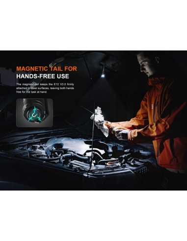 Linterna Fenix E12 V3.0 - 200 Lúmenes (1 Pila AA incluida)