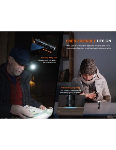 Linterna Fenix E12 V3.0 - 200 Lúmenes (1 Pila AA incluida)