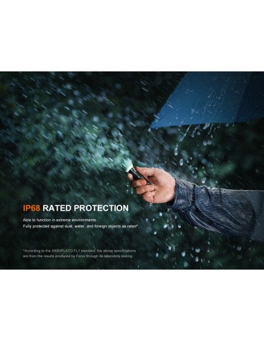 Linterna Fenix E12 V3.0 - 200 Lúmenes (1 Pila AA incluida)