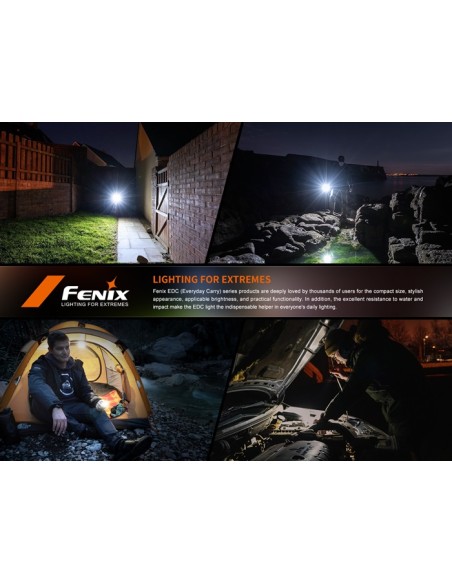 Linterna Fenix E12 V3.0 - 200 Lúmenes (1 Pila AA incluida)