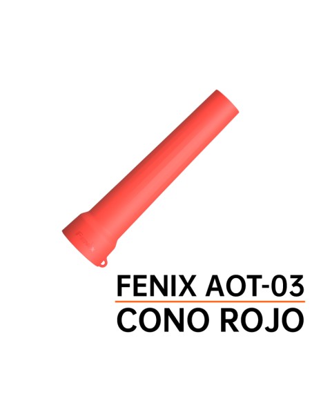 AOT-03 - Cono Tráfico color rojo Fenix