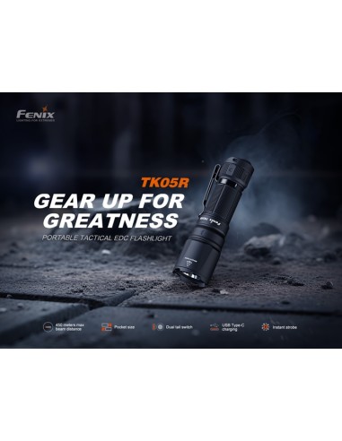 Linterna táctica Fénix TK05R - 1000 lúmenes