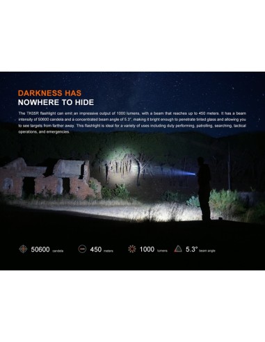Linterna táctica Fénix TK05R - 1000 lúmenes