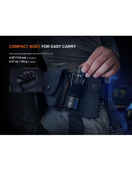 Linterna táctica Fénix TK05R - 1000 lúmenes