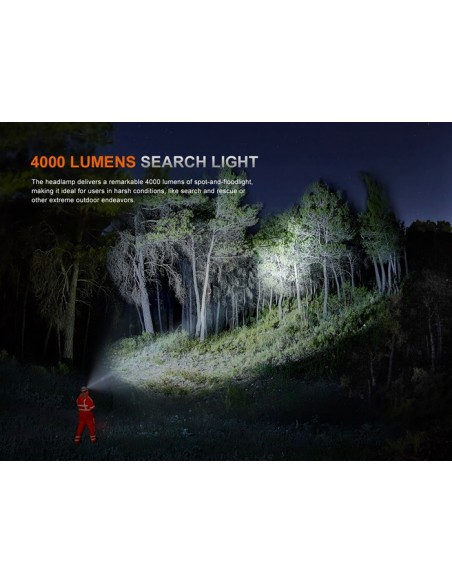 Linterna Frontal Fenix ​​HP35R - 4000 lumens