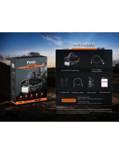 Linterna Frontal Fenix ​​HP35R - 4000 lumens