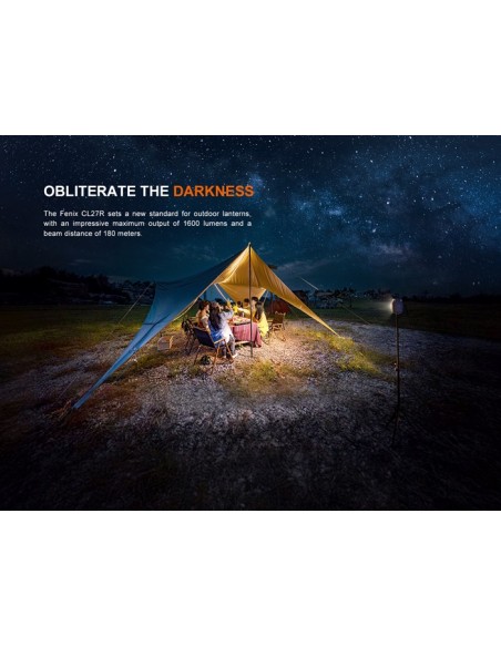 Fenix CL27R: Linterna exterior multifuncional - 1600 lúmenes (verde)