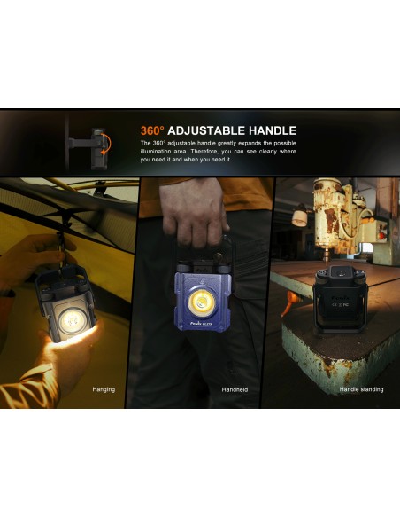 Fenix CL27R: Linterna exterior multifuncional - 1600 lúmenes (verde)