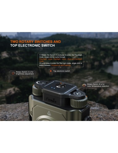 Fenix CL27R: Linterna exterior multifuncional - 1600 lúmenes (verde)