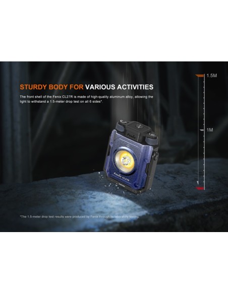 Fenix CL27R: Linterna exterior multifuncional - 1600 lúmenes (verde)