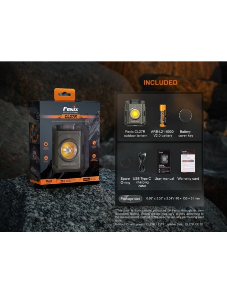 Fenix CL27R: Linterna exterior multifuncional - 1600 lúmenes (verde)
