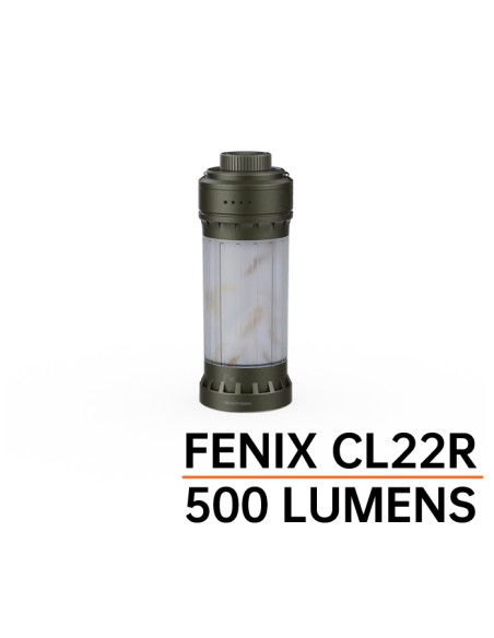 Fenix CL22R (Color verde): Linterna exterior portátil multicolor - 500 lúmenes (verde)
