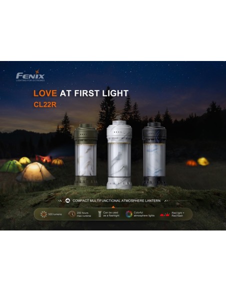 Fenix CL22R (Color verde): Linterna exterior portátil multicolor - 500 lúmenes (verde)