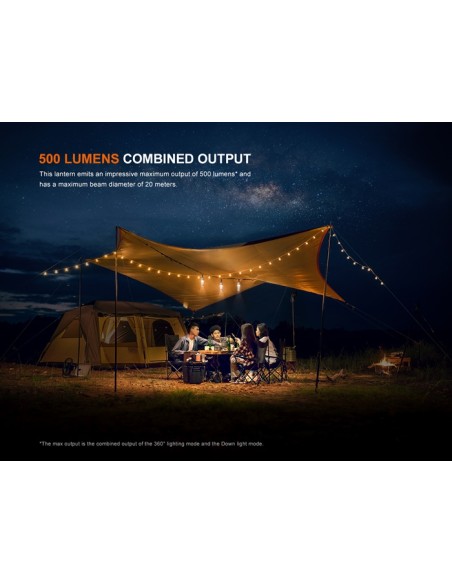 Fenix CL22R (Color verde): Linterna exterior portátil multicolor - 500 lúmenes (verde)