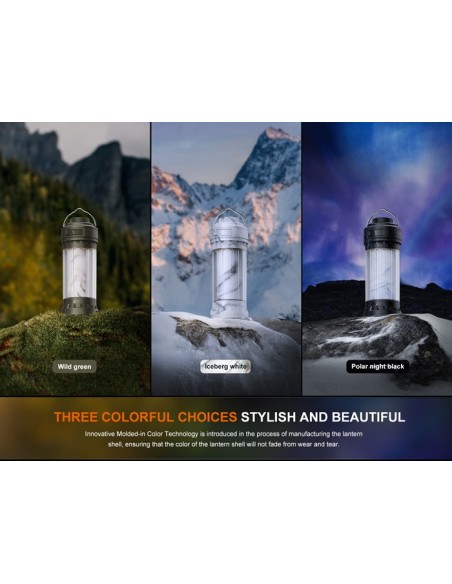 Fenix CL22R (Color verde): Linterna exterior portátil multicolor - 500 lúmenes (verde)