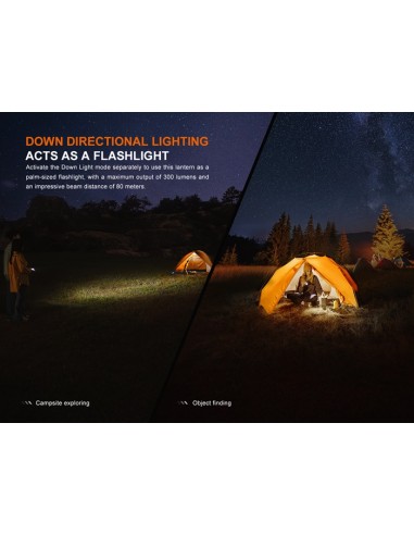 Fenix CL22R (Color verde): Linterna exterior portátil multicolor - 500 lúmenes (verde)