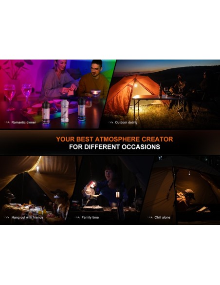 Fenix CL22R (Color verde): Linterna exterior portátil multicolor - 500 lúmenes (verde)