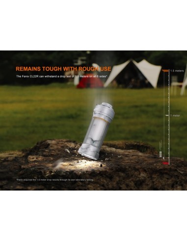 Fenix CL22R (Color verde): Linterna exterior portátil multicolor - 500 lúmenes (verde)