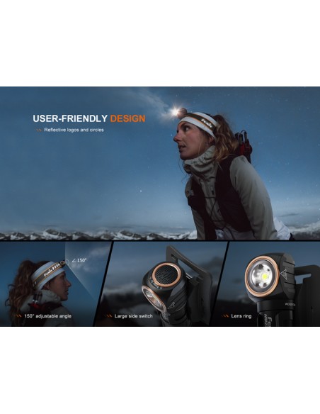 Frontal Fénix HM23 V2.0 - 300 lúmenes (1xAA incluida)