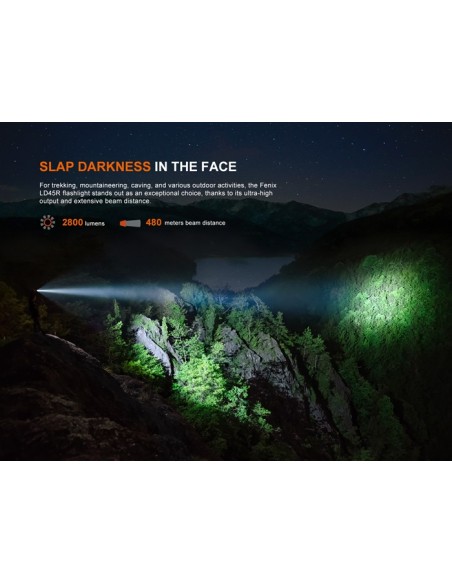 Linterna Fenix LD45R - 2800 lúmenes. Interruptor electrónico avanzado