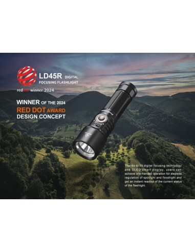 Linterna Fenix LD45R - 2800 lúmenes. Interruptor electrónico avanzado