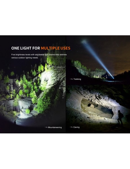 Linterna Fenix LD45R - 2800 lúmenes. Interruptor electrónico avanzado